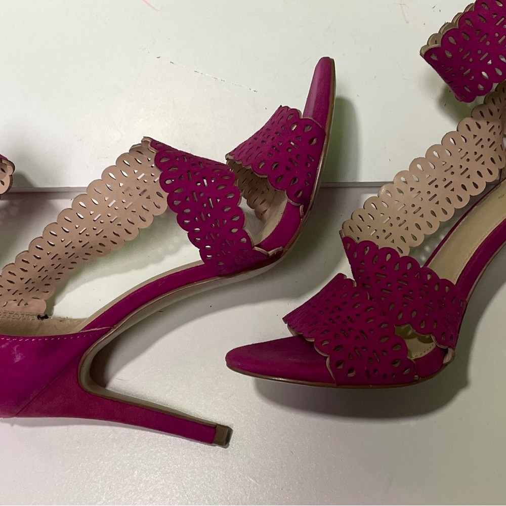 Hot Pink Stilettos Heels Sandal Size 8.5